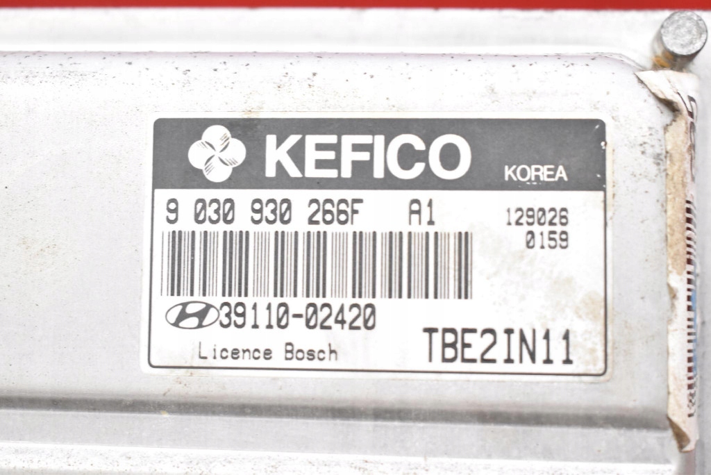 фото №7, Блок керування бортовий комп'ютер двигуна 39110-02420 hyundai getz 1 i 1.1 12v 62km 02-05