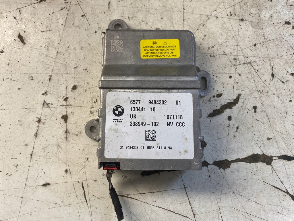 фото №1, Bmw i3 модуль датчик подушка безопасности 9484302