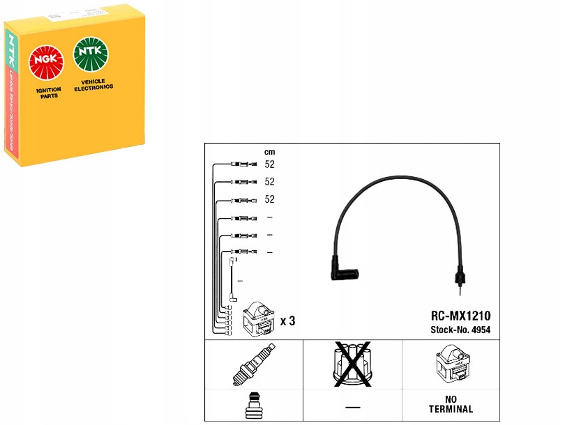 фото №1, Ngk дроти запалювання