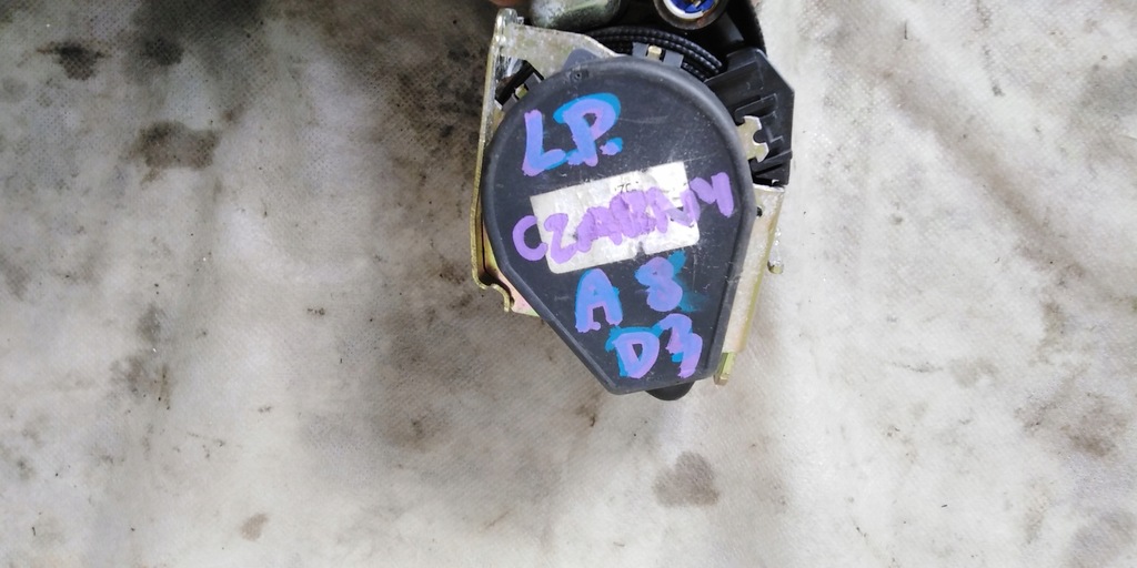 фото №7, Audi a8 d3 pas ремінь безпеки перед лівий чорний