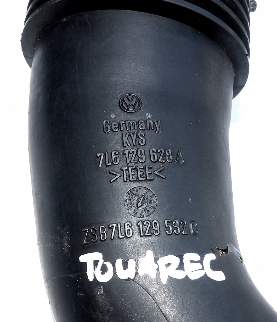 фото №3, Vw touareg 7l труба воздухозаборник воздуха 7l6129628a