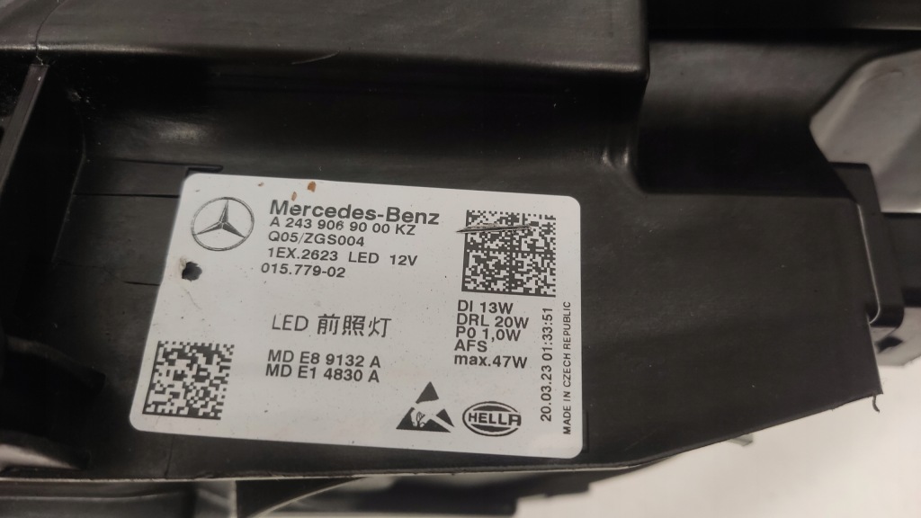 фото №5, Mercedes eqa eqb 243 фара full led лампа права