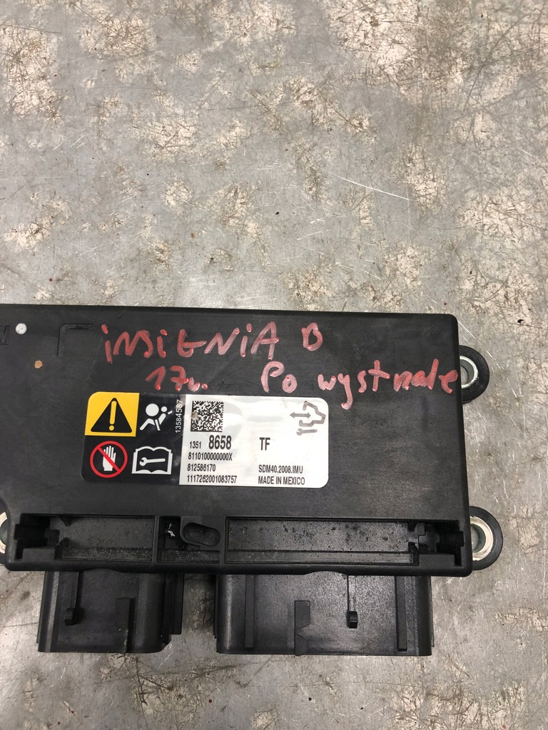 фото №6, Модуль датчик подушка безпеки opel insignia b 13518658