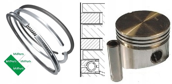 фото №1, Поршень поршні fiat cc 900 cinquecento seicento kompl.