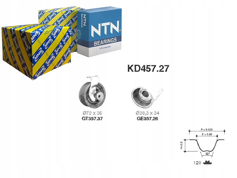 фото №1, Snr kd457.27 набір ремінь розподільного валу