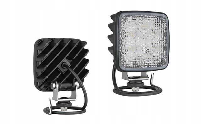 фото №1, Лампа робоча led квадрат 105x105 800lm з трубка.