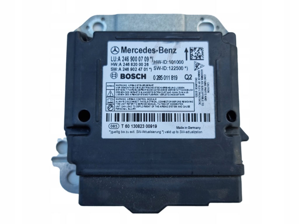 фото №1, Mercedes b klasa w246 модуль подушек подушка безопасности