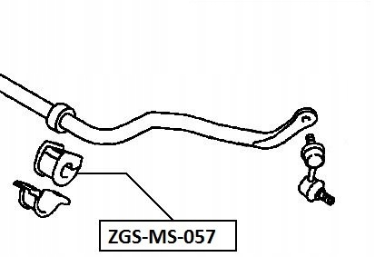 фото №2, Резиновый элемент тяга стабилизатора перед 2szt mitsubishi l200 kb4t 05-