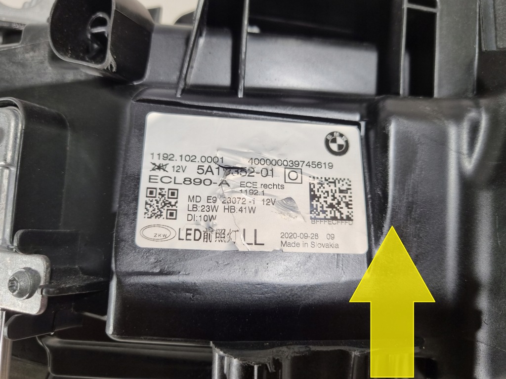 фото №13, Bmw 4 g22 g23 лампа левая перед full led kpl usa