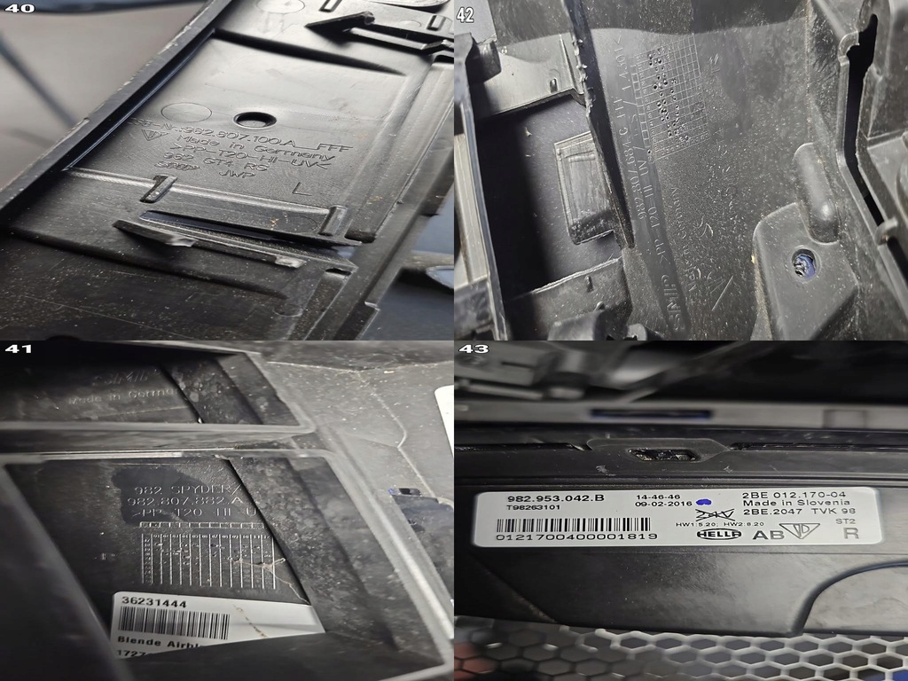 фото №14, Porsche 718 982 cayman boxster spyder gt4 rs gt4rs бампер kompletny перед