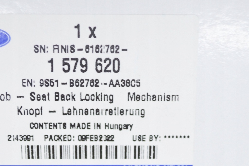 фото №9, Ford ka mk2 передний правый механизм блокировка спинка сиденья ручка now