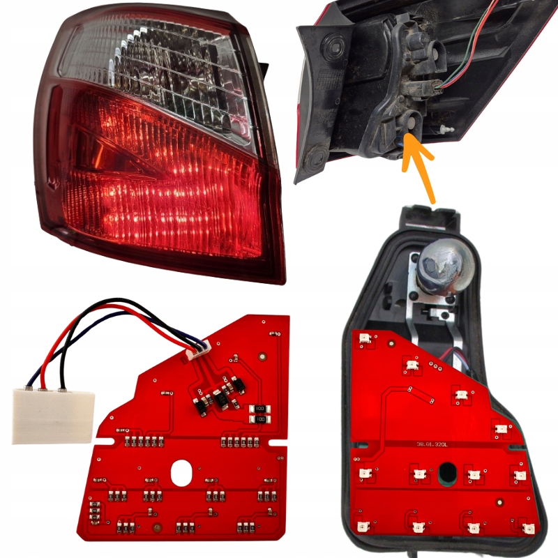 фото №1, Модуль driver пластина led ремонт лампа задніх nissan qashqai j10 lift лівий