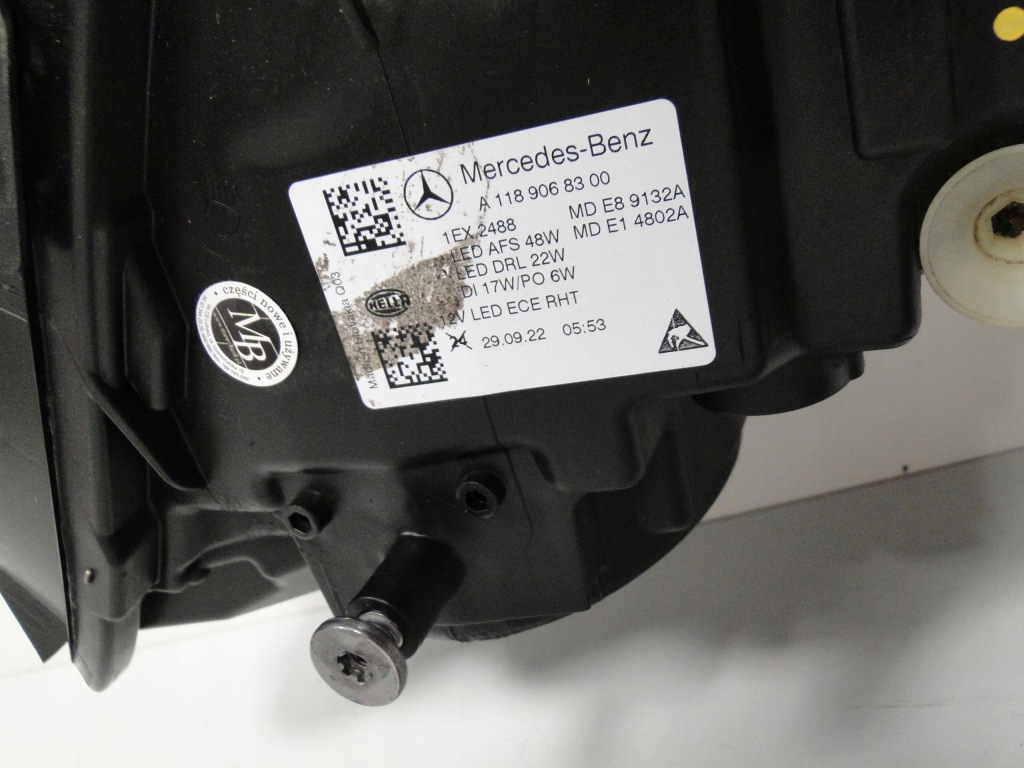 фото №8, Mercedes cla 118 w118 лампа ліва фара лівий led high performance