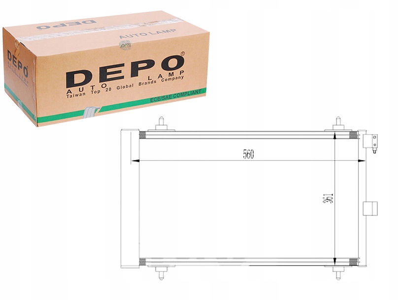 фото №1, Depo конденсатор кондиціонера citroen xsara 00-05