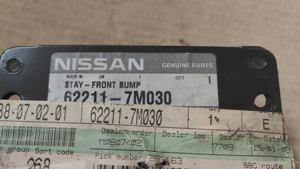 фото №6, Nissan almera n16, левый передний бампер, кронштейн 62211-7m030