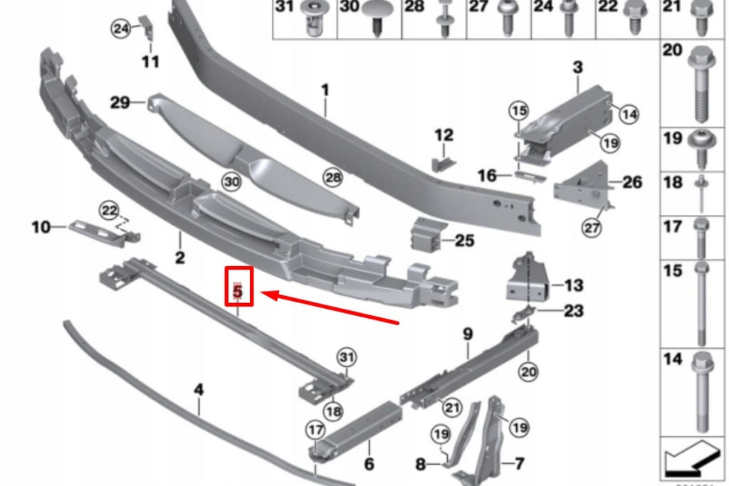 фото №8, Bmw 2 f45 бампер передний crosslink 5111 новый оригинальный 7301605