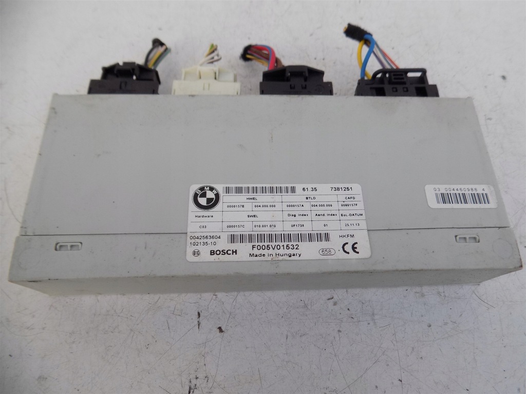 фото №1, Блок управления модуль крышки задняя bmw 3 gt f34 7381251