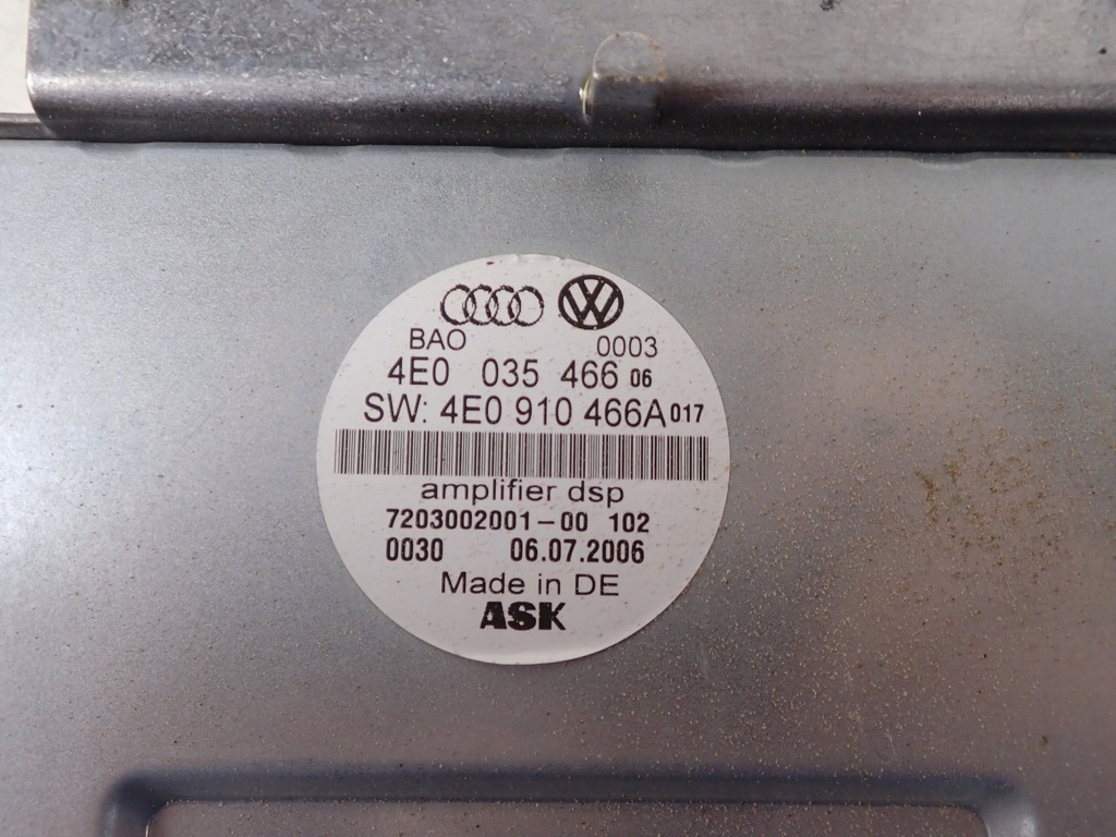 фото №6, Підсилювач bang & olufsen audi s8 d3 5.2 fsi 4e0910466a