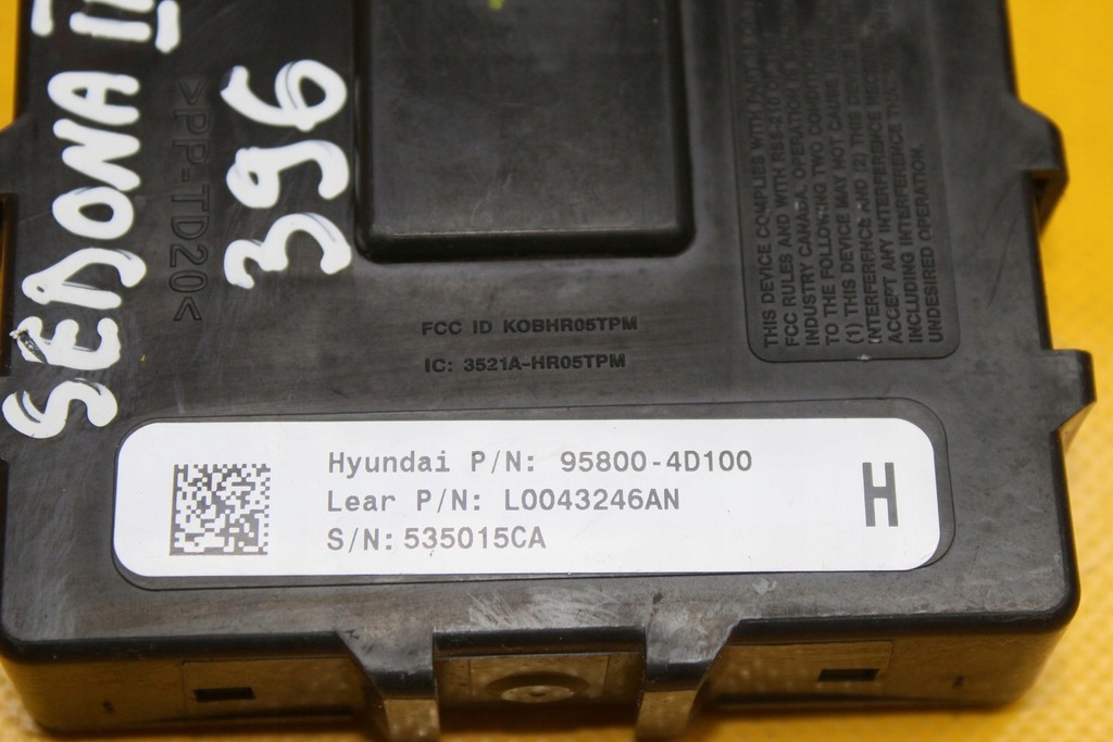 фото №5, Модуль блок управления tpms kia sedona ii 95800-4d100