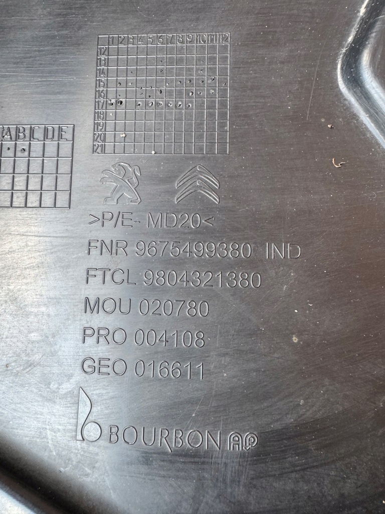 Купить Защита подвеска бака peugeot 3008 5008 ii opel grandland x 9675499380