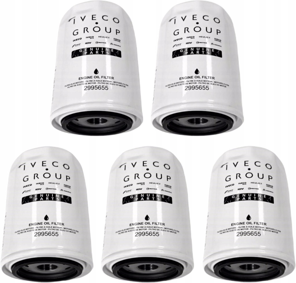фото №1, Фильтр масла iveco daily 3.0 - 2995655 оригинальный - 5 szt