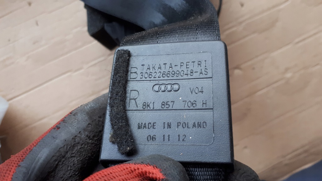 фото №6, S4 b8 lift a4 pas безопасности правый 8k1857706h