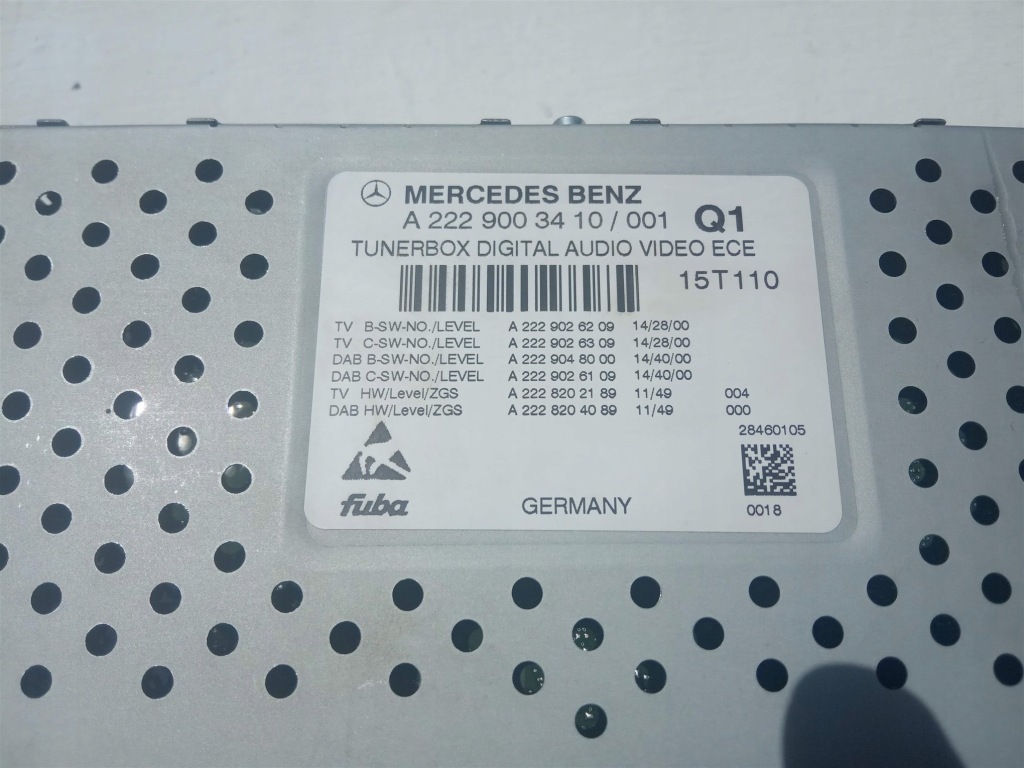 фото №7, Mercedes w205 w217 w222 тюнер радио tv a2229003410