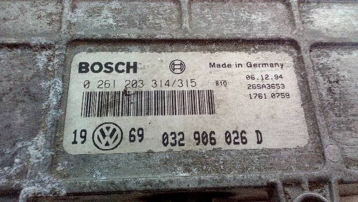фото №8, Бортовой компьютер двигателя volkswagengolfiii 1,6b 032906026d