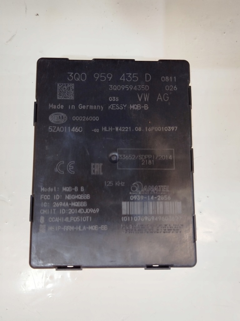 фото №1, Модуль kessy vw passat b8 3q0959435d