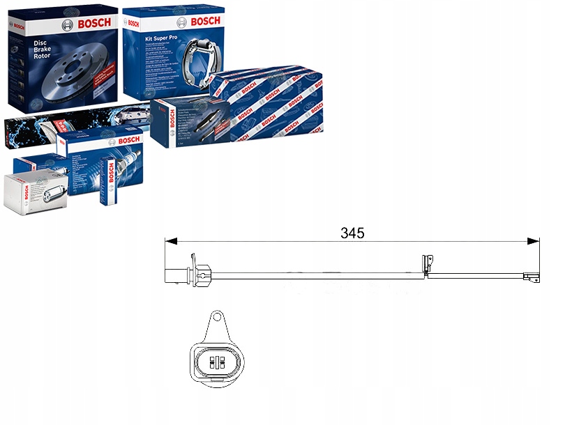 фото №1, Bosch датчик зносу гальмівних колодок гальмівних bos, 1 9