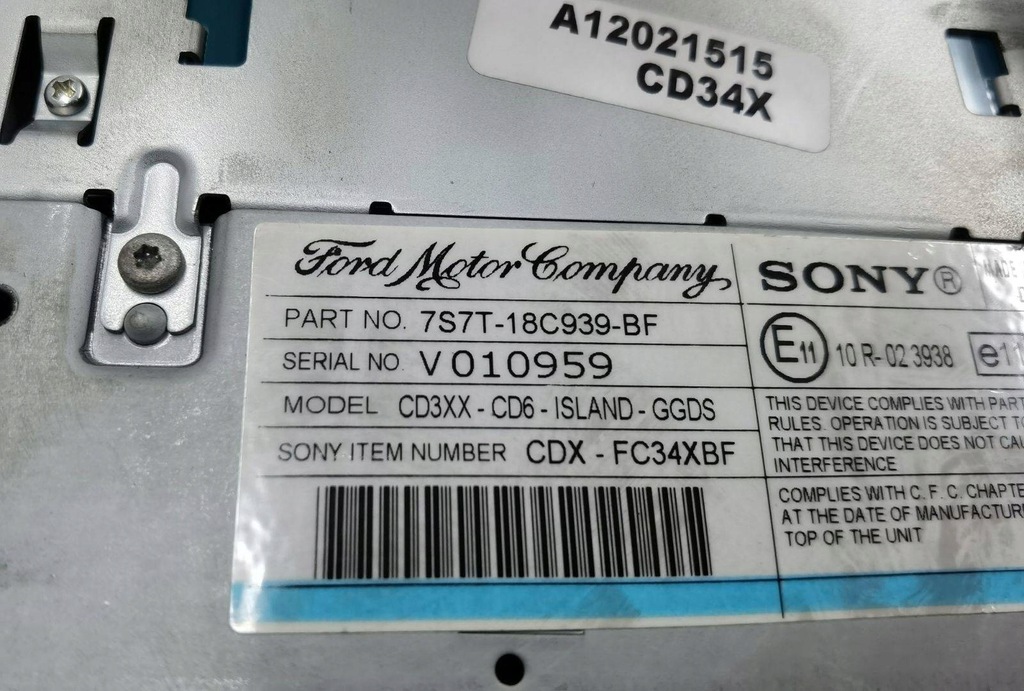 фото №7, Радио автомобильные ford mondeo 4 2007 7s7t-18c939-bf