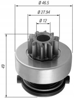 Bendix magneti amb0353 mercedes 940113020353 mag magneti marelli Цена