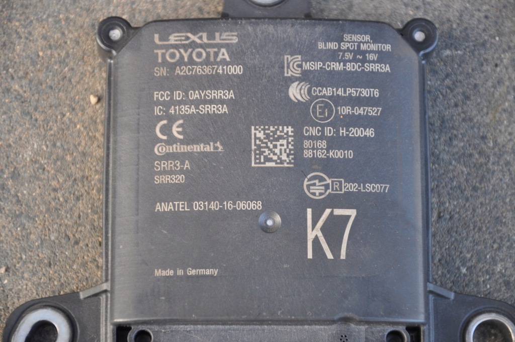 фото №2, Lexus rx радар датчик мёртвая зона