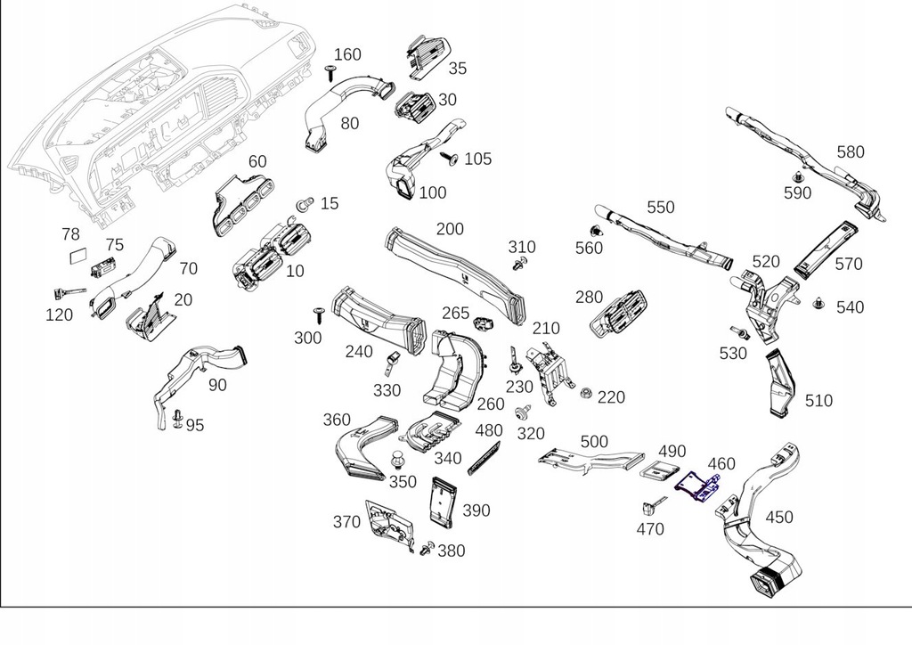 фото №1, Канал воздуха mercedes a1678317500