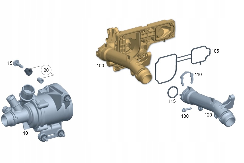 фото №1, Оригінальний термостат mercedes om256