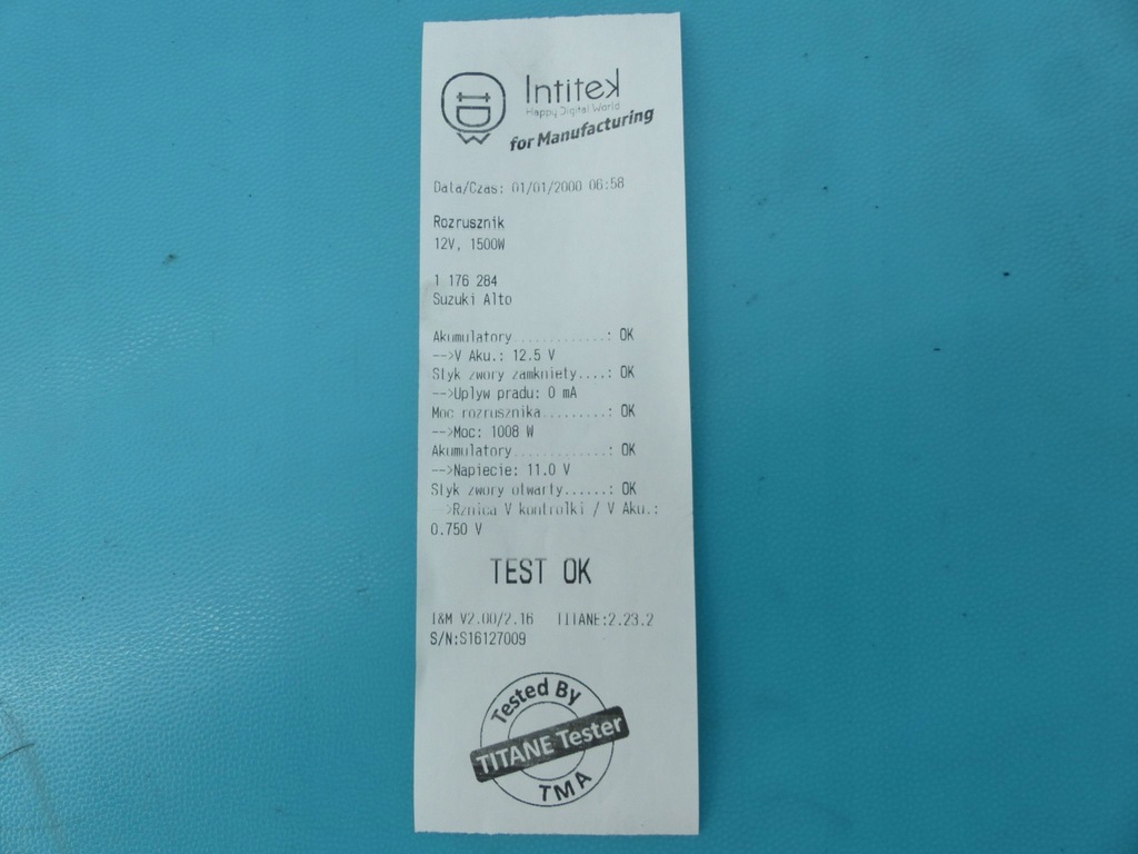 фото №6, Test стартер suzuki alto 09-14 31100m68k1 1.0 b