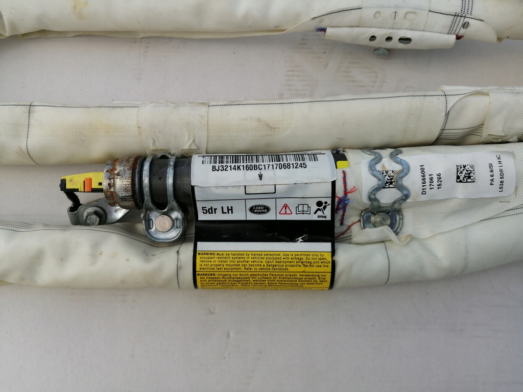 фото №3, Подушка безпеки шторка безпеки ліва range rover sport 15r