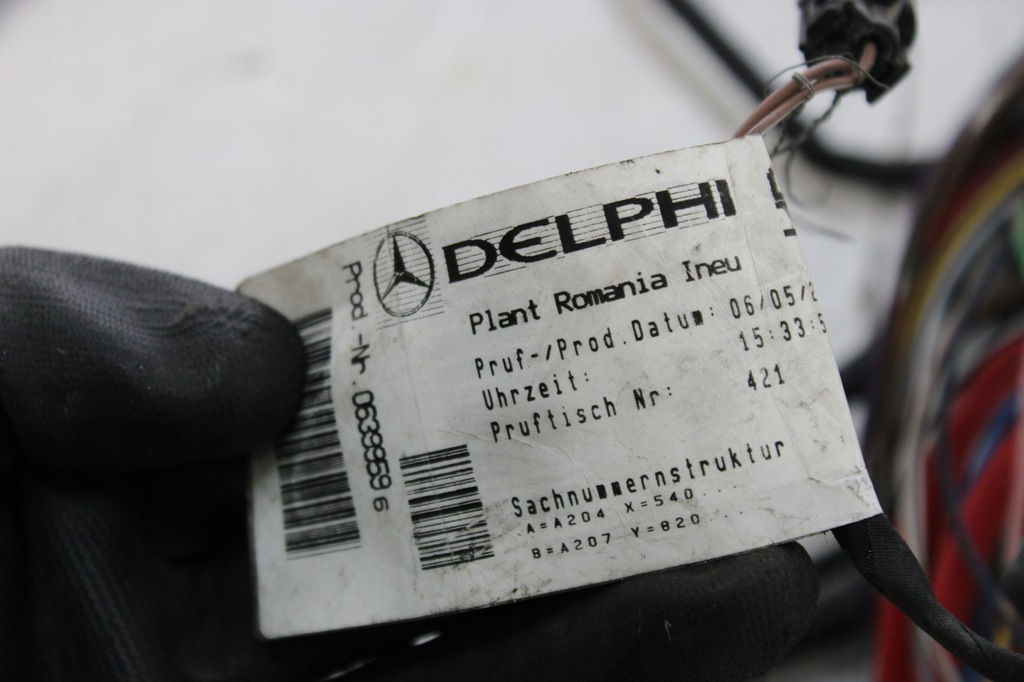 фото №5, Mercedes w204 джгут двигуна 0639959