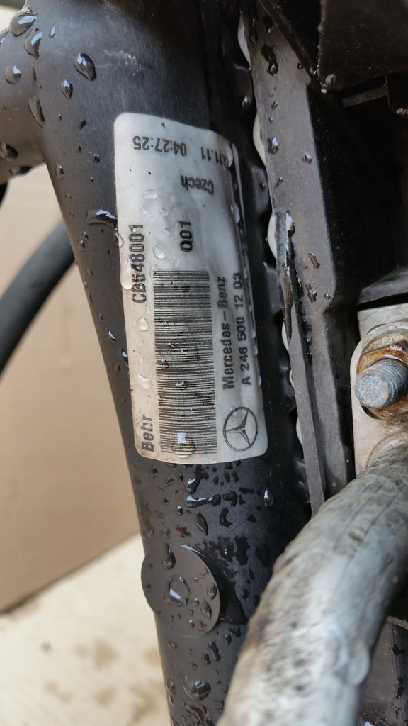 фото №7, Радиатор комплект mercedes b-klasa w246 a-klasa a176