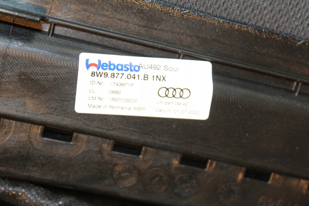 фото №3, Люк панорама audi a4 rs4 8w b9 lift