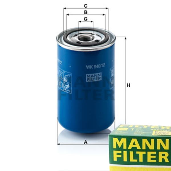 фото №1, Mann-filter wk 940/12 фильтр топлива