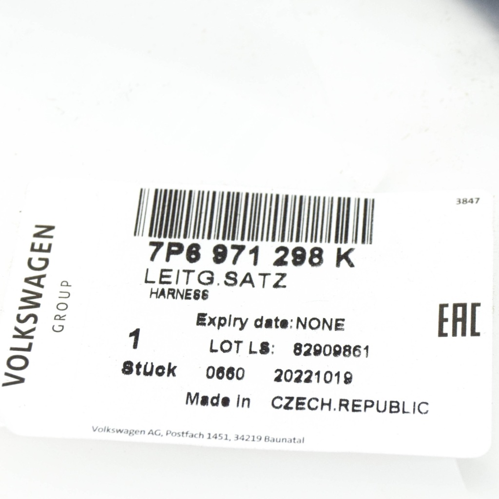 Купить Vw touareg 7p mk2 жгут трубопровод камеры w передний бампере 7p6971298k