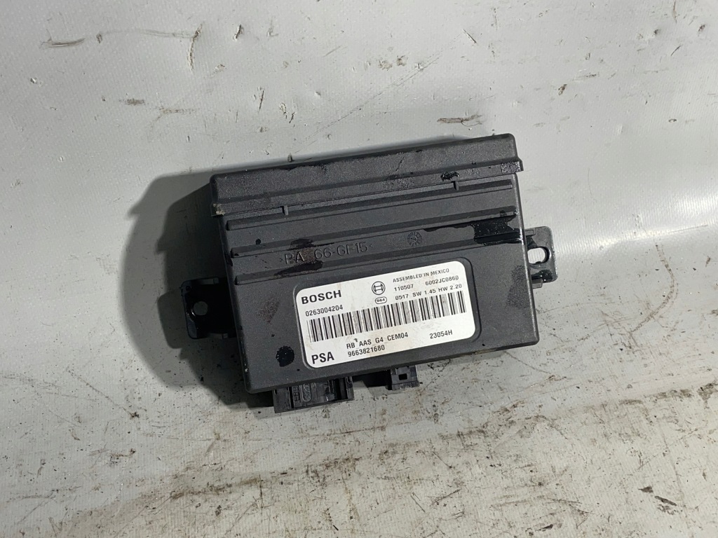 фото №1, Peugeot citroen модуль pdc разъёмы 9663821680