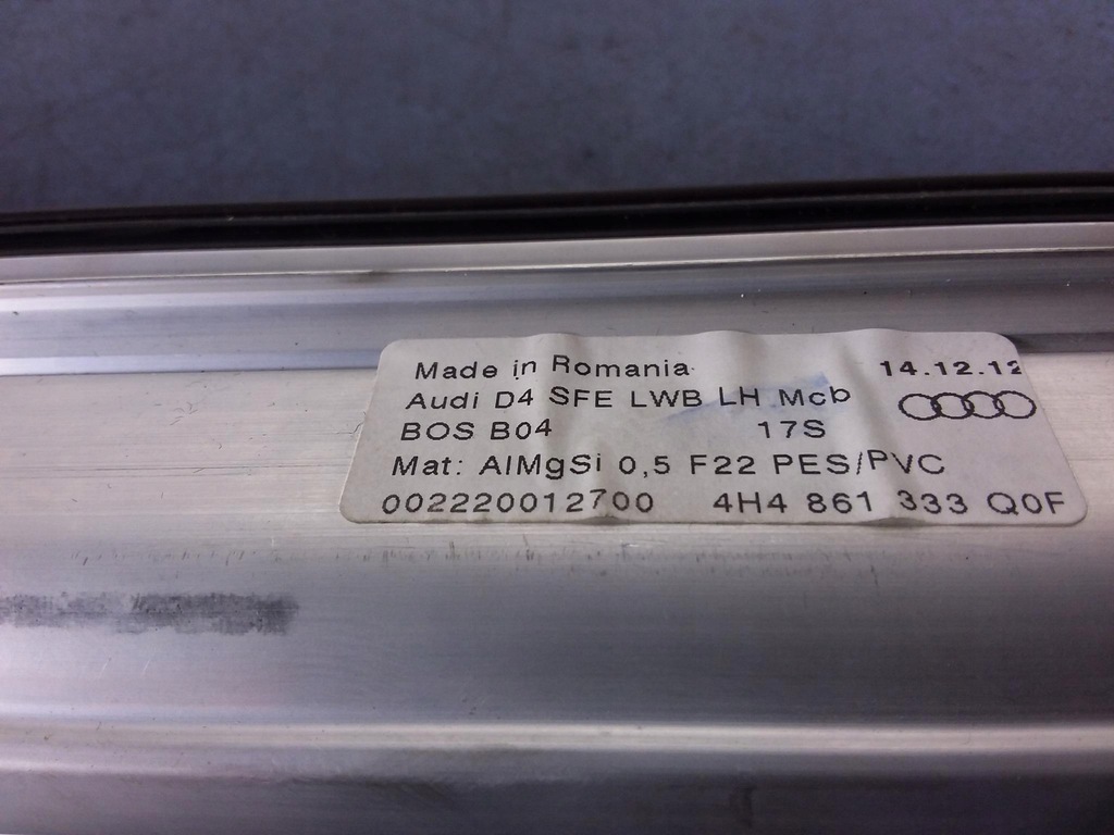 фото №4, Audi a8 d4 long шторка двері лівий задня 4h4861333q