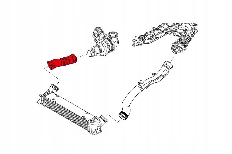 Шланг турбины bmw 3 e90 e91 e92 e93 11617800142 Недорого