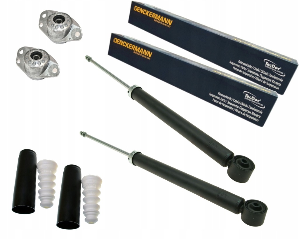 фото №1, Denckermann 2x амортизаторы + подушки безопасности + защита i отбойники vw seat audi skoda