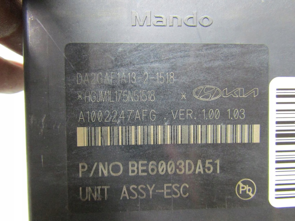 фото №7, Stonic 1.0 lift 22r насос abs блок управления 58910h8950 58910-h8950