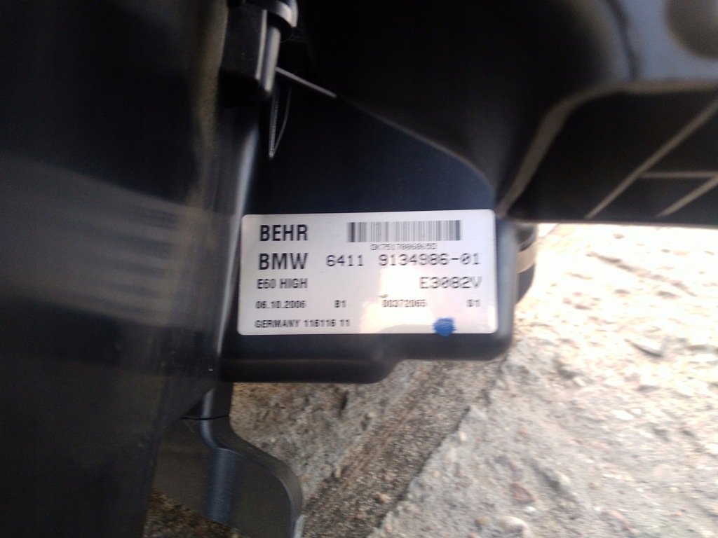 фото №9, Bmw e60 e61 530d przedlift обігрівач комплектна behr 9 134 986