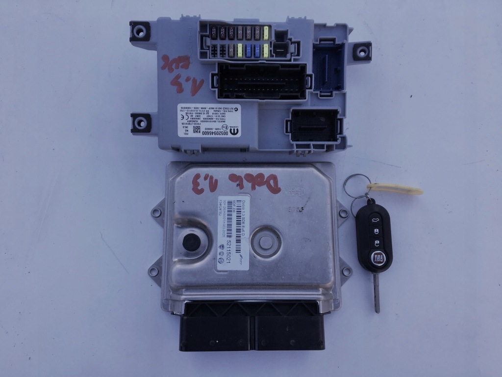 фото №1, Fiat doblo бортовой компьютер ключ bsi 1.3 eu6 18-