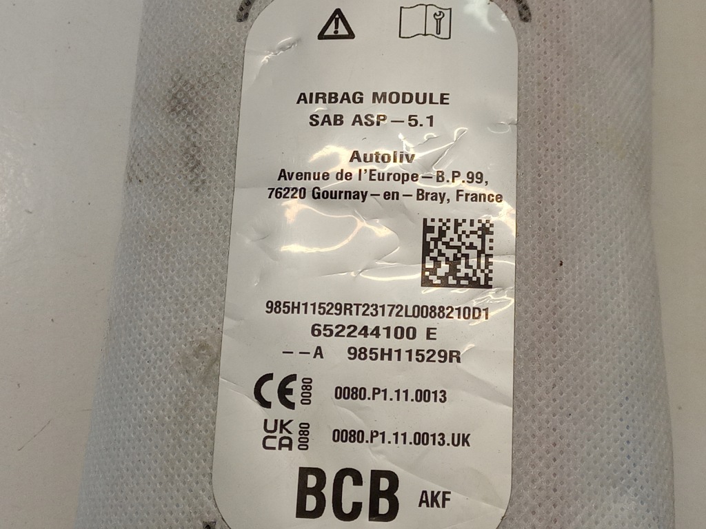 Левая подушка подушка безопасности сиденье renault megane v e-tech 985h11529r в Украине